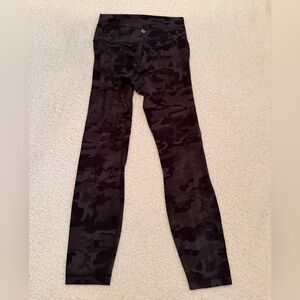 lululemon athletica Black Camo High-Rise Leggings